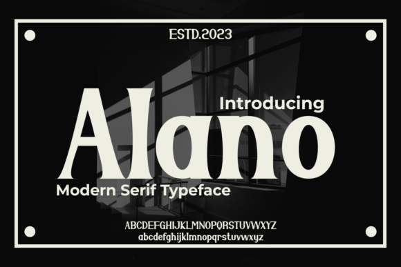 Alano: A Bold Serif Font for Modern Branding
