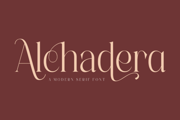 Alchadera: A Serif Font That Elevates Branding Projects