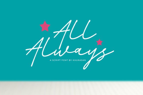 All Always Script Font for Handmade Creations