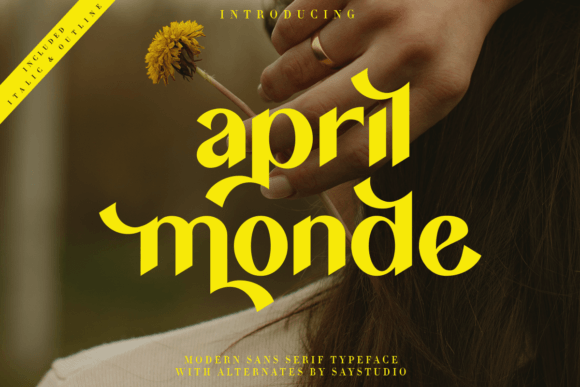 April Monde: A Modern Sans Serif Font for Small Business Branding