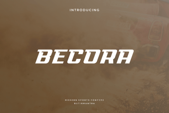 Becora: A Modern Sans Serif Font for Bold Branding