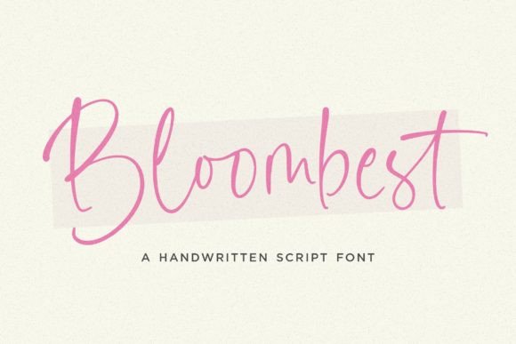Bloombest Script Font for Handmade Creations