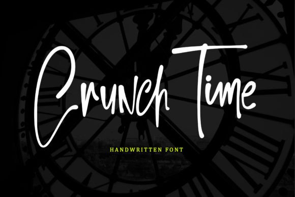 Crunch Time: A Handwritten Font for Modern Branding