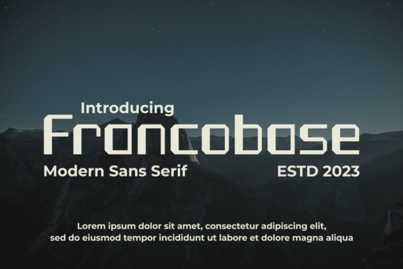Francobase: A Modern Sans Serif Font for Web Design