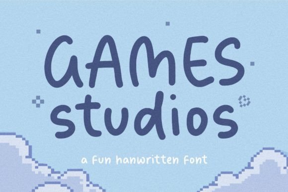 Games Studios: A Handwritten Font for Creative Makers