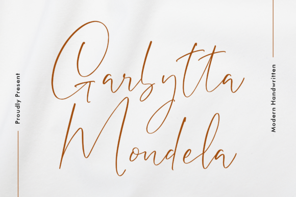 Garbytta Mondela: A Modern Handwritten Font for Web Design