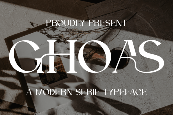 Ghoas Serif Font for Editorial Design