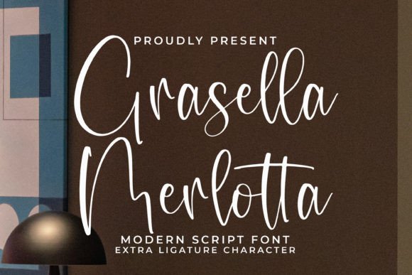 Grasella Merlotta: A Modern Script Font for Digital Branding