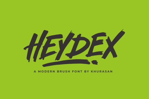 Heydex: A Modern Bold Brush Font for Editorial Design