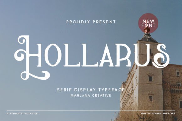 Hollarus: A Modern Serif Font for Editorial Elegance