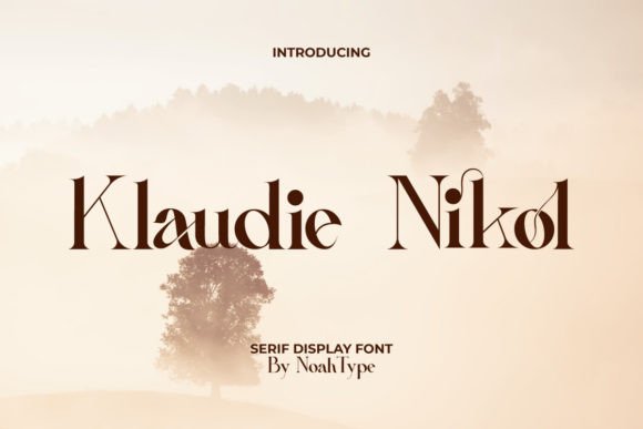 Klaudie Nikol Serif Font for Luxury Branding