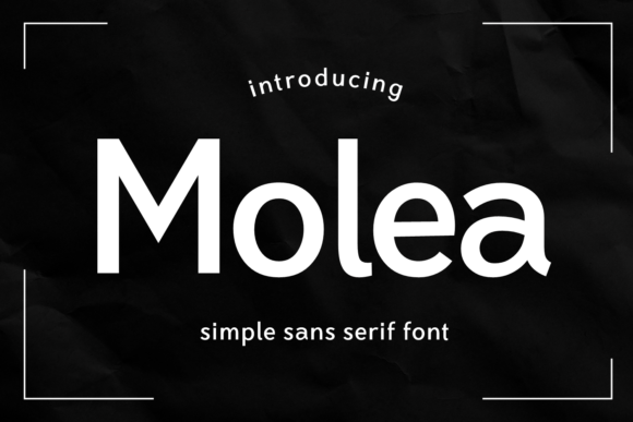 Molea: A Modern Sans Serif Font for Editorial Design