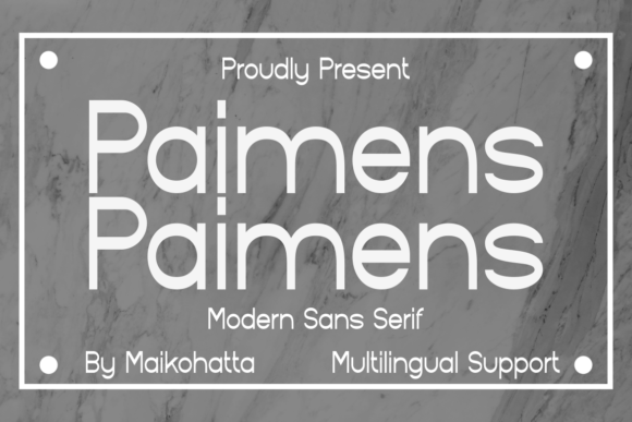 Paimens: A Bold Serif Font for Digital Marketing