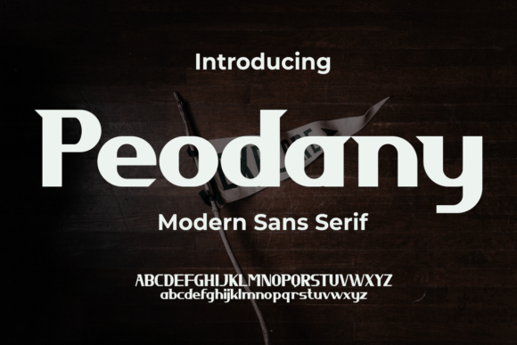 Peodany: A Modern Sans Serif Font for Editorial Design