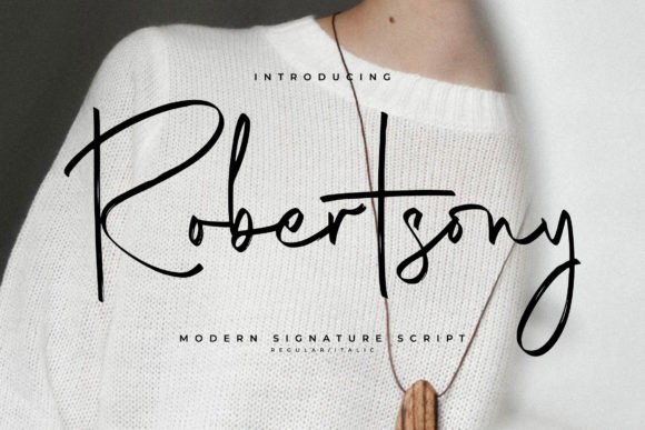 Robertsony: The Modern Script Font That Elevates Your Campaigns