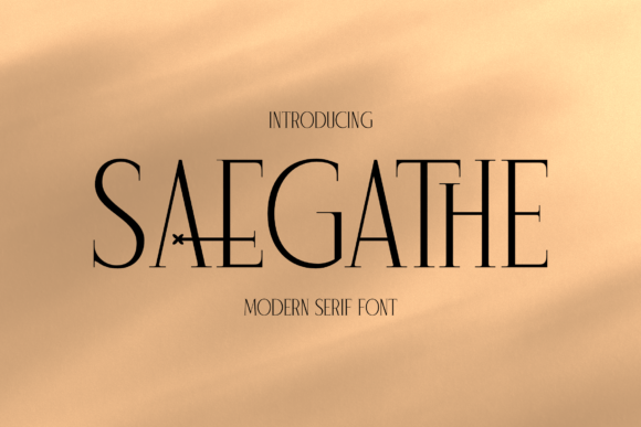 Saegathe: A Serif Font That Elevates Branding
