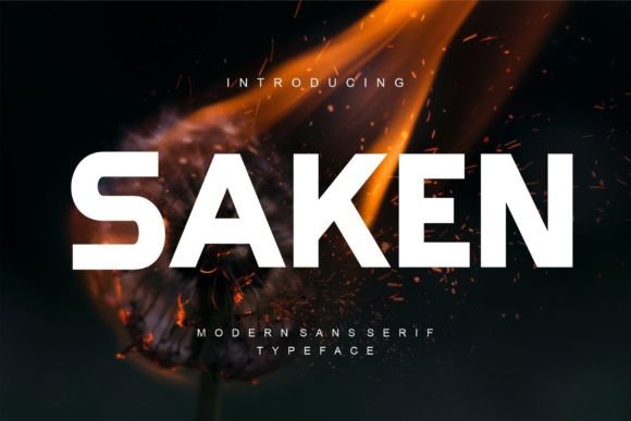 Saken Font for Modern Branding and Marketing