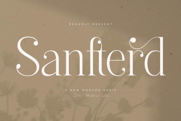 Sanfterd: A Serif Font for Modern Luxury Branding