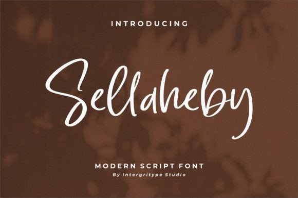 Sellaheby: A Modern Script Font for Handmade Creations