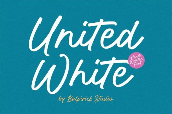 United White: A Handwritten Font for Craft Projects